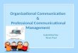 Organisational communication and its management