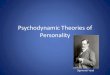 Psychodynamic theories of personality
