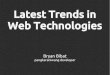 Latest Trends in Web Technologies