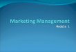 Module 1 Marketing Management Part 01 vtu syllabus MBA first semester