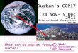 What to expect from Durban climate talks 2011