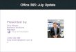 Office 365 for Not for Profits: July Update
