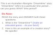 Aborigine lecture 1