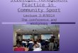 Strategic Management Practice in Community Sport Lecture 3 070314