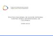 Presentaciónen la Segunda Comisión Intersectorial Nacional  para la Acción contra Minas Antipersonal