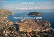 European Conference on Software Architecture - ECSA 2015 Announcement