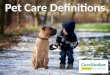 Pet Care Definitions