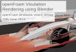 openFoam Visualisation Rendering Using Blender