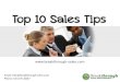 Top 10 sales tips