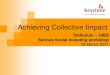 Achieving collective impact - Serious Social Investing 2011