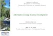 Alternative Energy Source Development