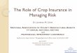 The Role of Crop Insurance in Managing Risk