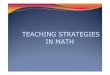 32 teaching strategies in math