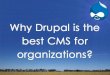 Why drupal is the best cms for organizations