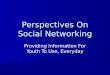 Perspectives On Social Networking