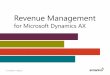 Revenue Recognition Managment for Microsoft Dynamics AX