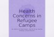 Health concerns in refugee camps   group one presentation