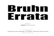 Bruhn Errata by Bill Gran