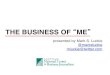 The Business of Me - Day 1: What's your brand and business idea? by Mark S. Luckie