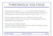Chap 2 Threshold Voltage