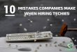 10 mistakes companies make when hiring