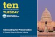 [10 on Tuesday] How to Lobby for Preservation: Ten Essential Steps