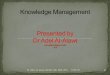 MGT466 Knowledge Management Dr Adel Presentation #1-3