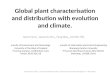 J. Furze, Q. M. Zhu, F. Qiao and J. Hill, (2013), Global plant characterisation and distribution with evolution and climate
