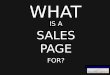 Understanding the Importance of a Sales Page