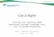 Cite It Right! Scoring and Teaching GED Reasoning Through Language Arts Test Extended Responses