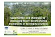 Opportunities and challenges to developing REDD+ benefit sharing mechanisms in developing countries