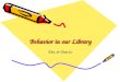 Behavior in our library(infant)