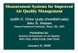 Civic Exchange 2009 The Air We Breathe Conference - Measurement Systems for Improved Air Quality Management