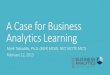 A case for business analytics learning