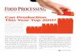 Food processing magazines Annual manufacturing trends survey report