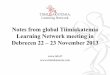Tiimiakatemia Learning Network meeting, Debrecen 22.-.23.11.2013