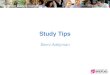 Session 1 Study tips