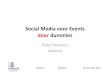 Pieter Hermans - Social Media voor events door dummies