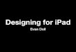 Designing for ipad