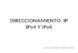 DIRECCIONAMIENTO  IP: IPv4 y IPv6