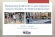 Pedestrian & Bicycle Crash Statistics, Survey Results, & NHTSA Resources