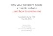 Why your nonprofit needs a mobile website