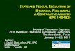 State & Federal Regulation of Hydraulic Fracturing: A Comparative Analysis