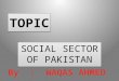 SOCIAL SECTOR OF PAKISTAN