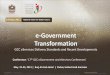 eGovernment Transformation: GCC eServices Delivery Standards and Recent Developments