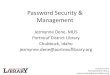 Password Security & Management