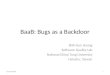 Baab (Bug as a Backdoor) through automatic exploit generation (CRAX)