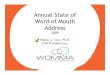 WOMMA Annual State of WOM Presentation