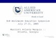 Allied American University Department of Defense Education Symposium 0709