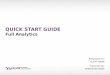 Quick Start Guide   Full Analytics Implementation